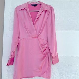 Zara Pink Long Sleeve Dress